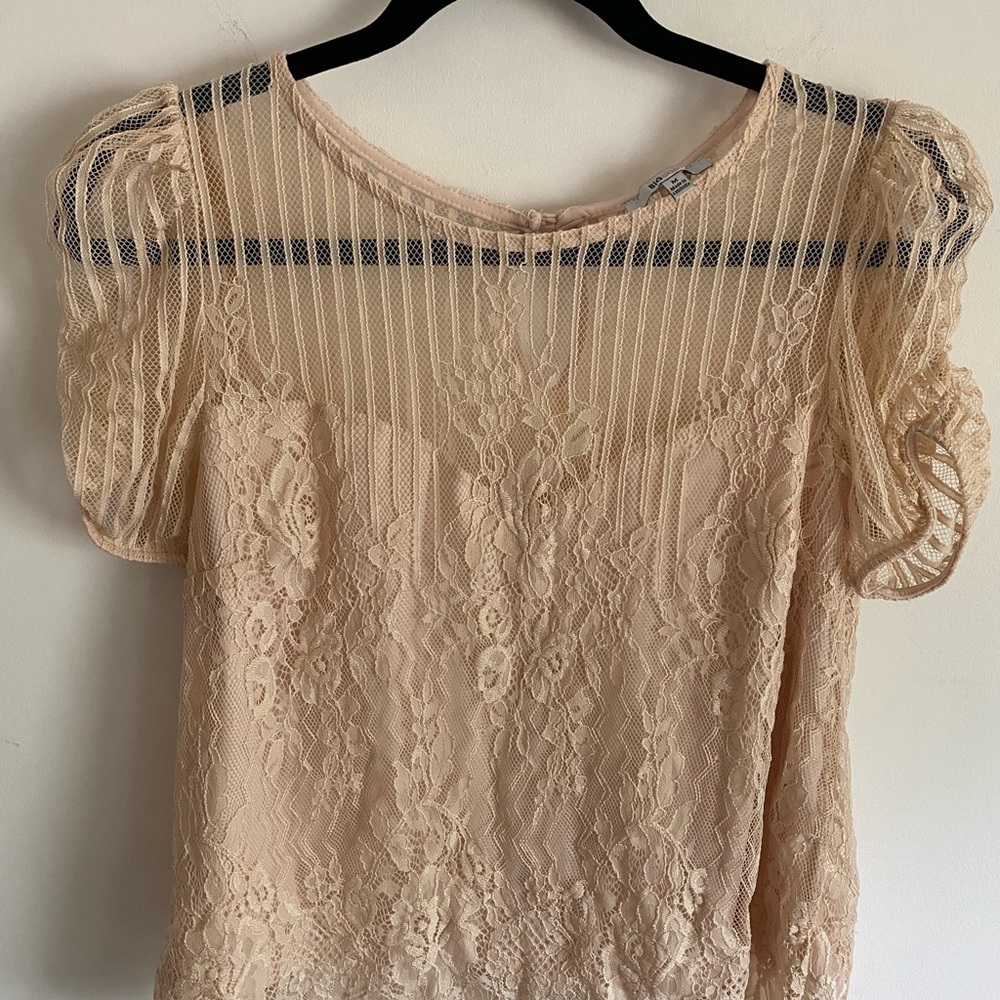 Chic Cream Lace Blouse Feminine Cottagecore Boho